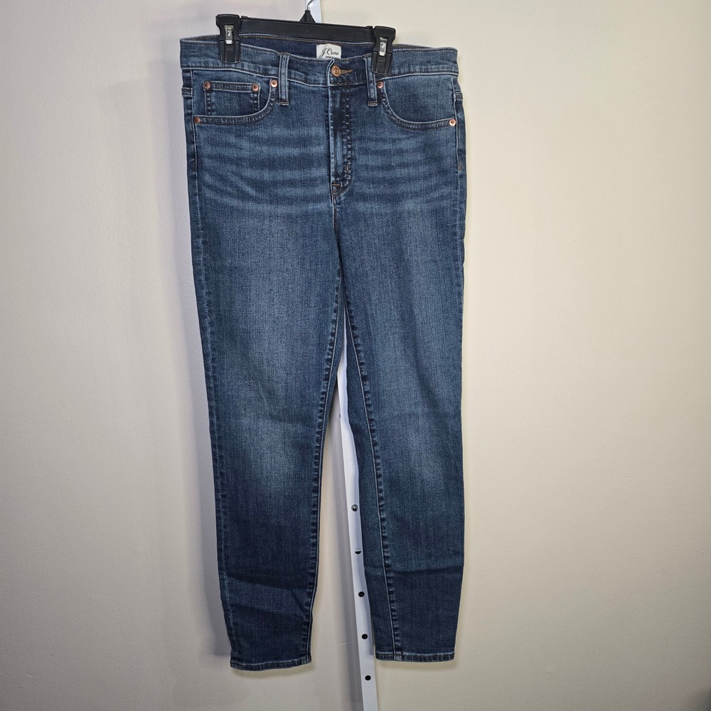 J.‎ Crew High Rise Slim Fit Jeans Dark Wash Denim Classic Womens Size  29